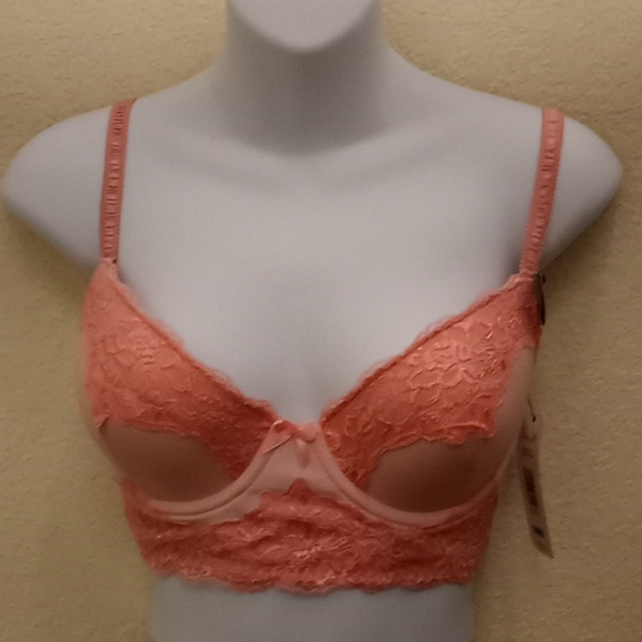 Rene Rofe Pink Lace & Satin Bra - Picture 7 of 16